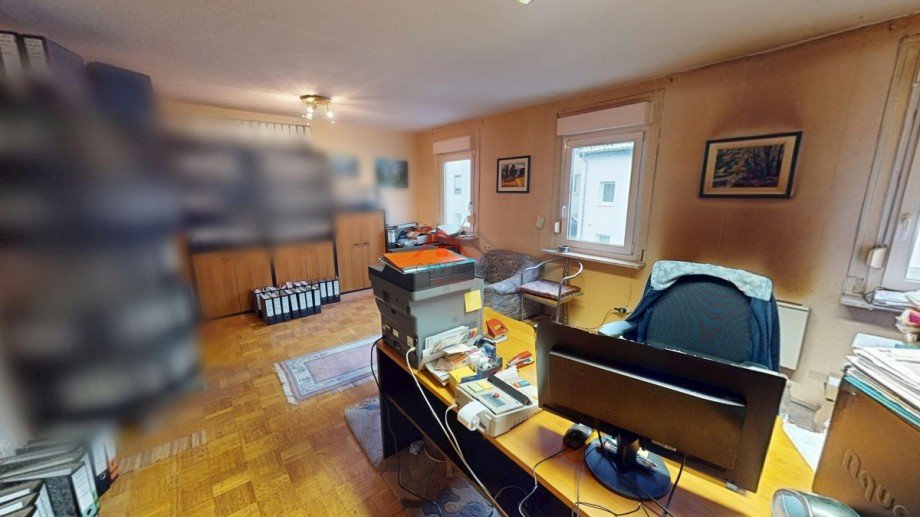 Wohnzimmer 1OG Ansicht Doppelhaush�lfte Tuttlingen