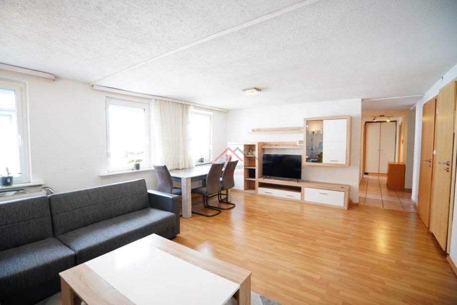 Wohnzimmeransicht Etagenwohnung Tuttlingen