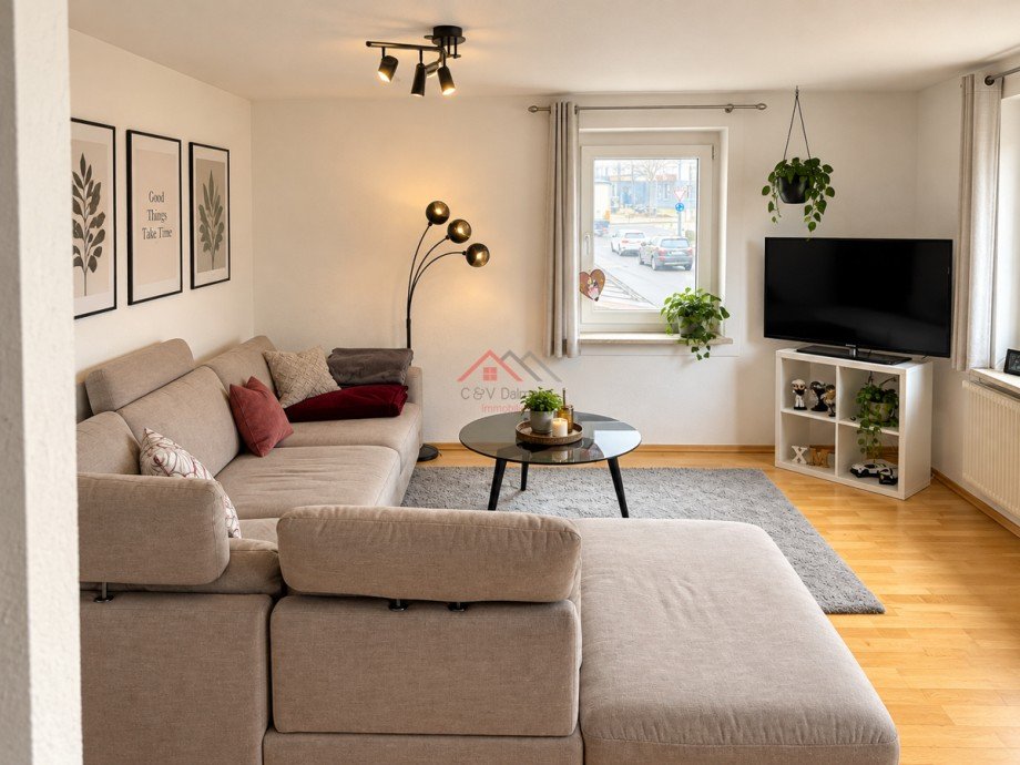Wohnzimmer 1OG Zweifamilienhaus Neuhausen ob Eck