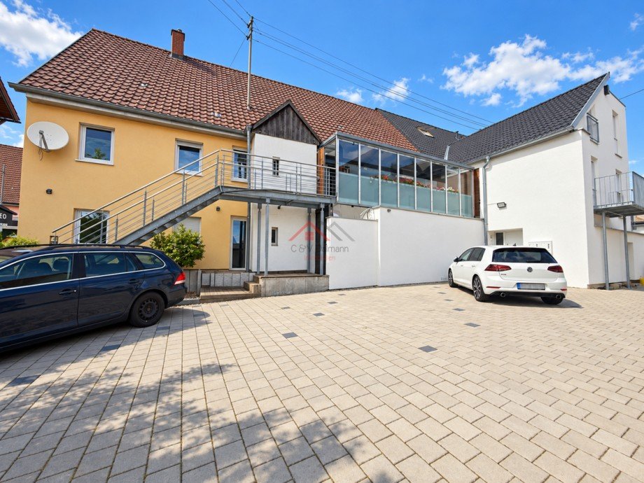 Ansicht Haus von hinten Zweifamilienhaus Neuhausen ob Eck
