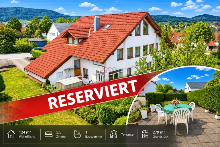 Reserviert Spaichingen Doppelhaush�lfte Gepflegte Doppelhaush�lfte mit Weitblick - ein Zuhause f�r die ganze Familie