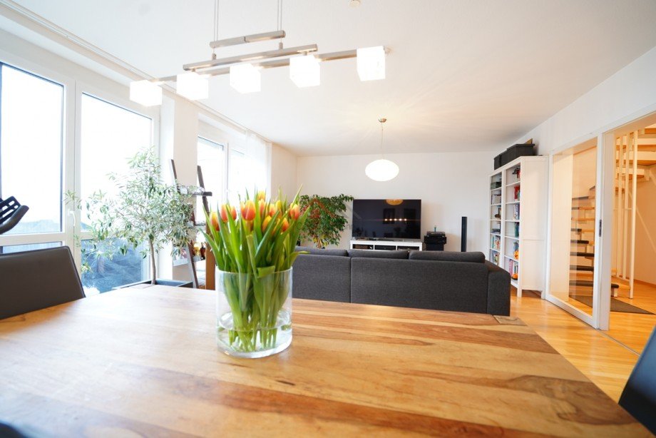 Wohnzimmeransicht Maisonettewohnung Tuttlingen