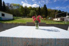 Ansicht von der Terrasse in Garten  Zwei Wohneinheiten - ideal f�r Familie oder Wohnen & Arbeiten mit gro�er und sonniger S�dterrasse 