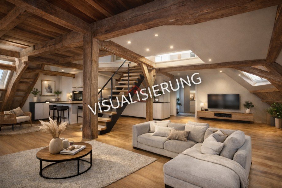 Ansicht 2 Visualisierung Loft Wohnung Nr. 5 Loft-Studio-Atelier Tuttlingen / M�hringen