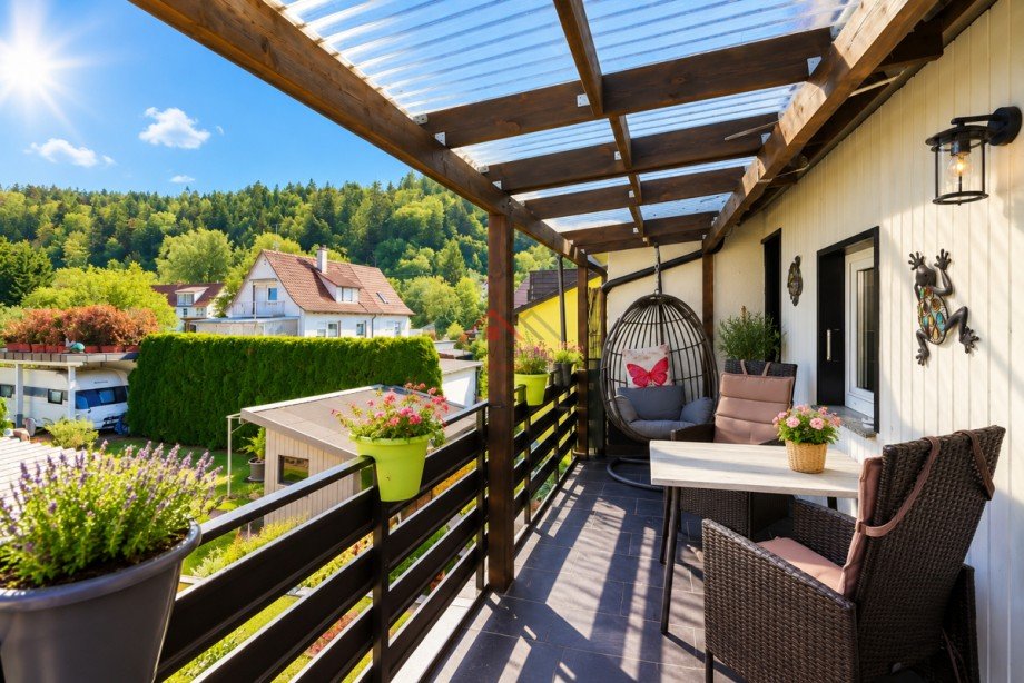 Balkon Doppelhaush�lfte Tuttlingen / M�hringen