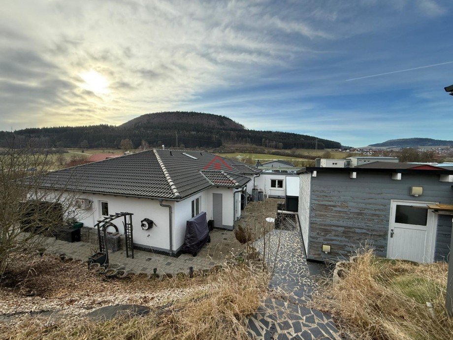 Aussenansicht von hinten Bungalow Seitingen-Oberflacht