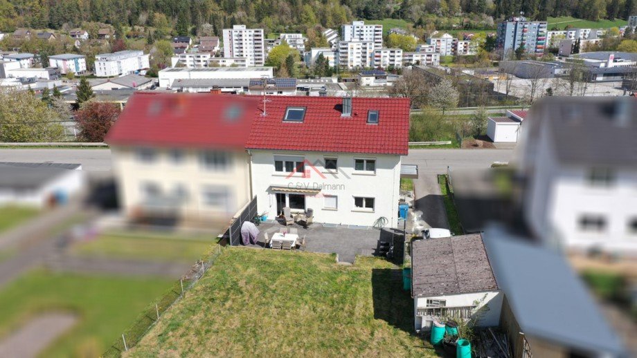 Luftaufnahme S�den 2 Zweifamilienhaus Tuttlingen