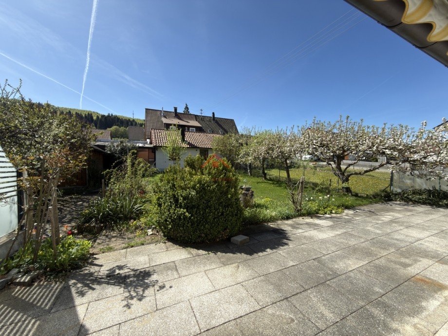 Terrassenansicht Doppelhaush�lfte Talheim