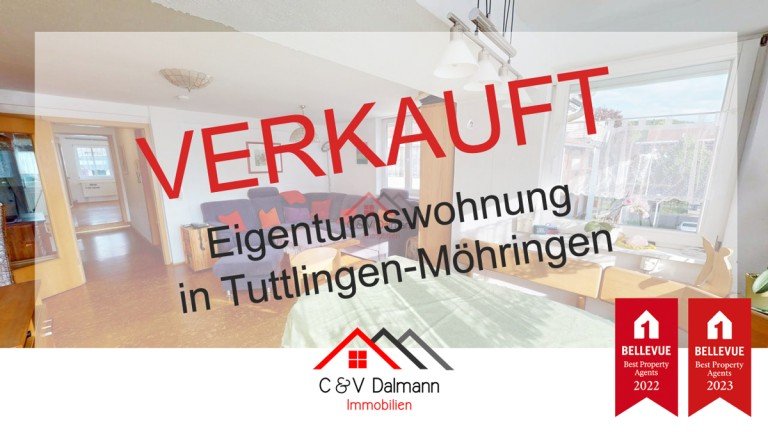 VERKAUFT Tuttlingen / M�hringen Etagenwohnung 4-Zimmer-Wohnung im 2. Obergeschoss mit ca. 111 m�, Balkon & Hofblick in Tuttlingen-M�hringen