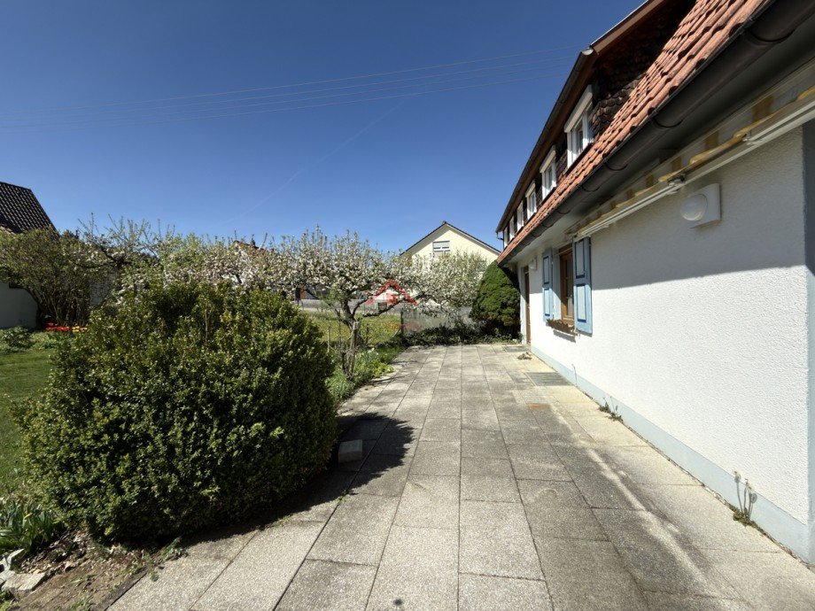 gro�e Terrasse Doppelhaush�lfte Talheim