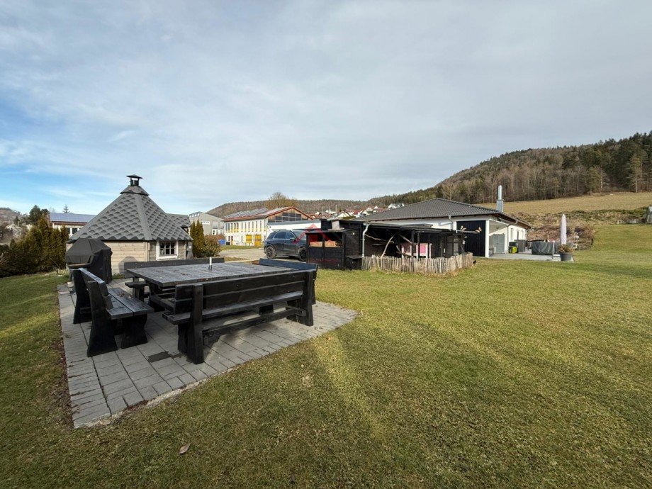 Garten Ansicht Bungalow Seitingen-Oberflacht