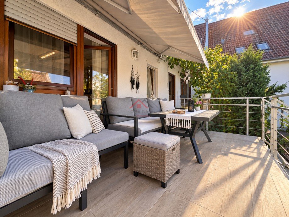 Balkon mit gem�tlicher und ruhiger Atmosph�re Einfamilienhaus Tuttlingen / Nendingen