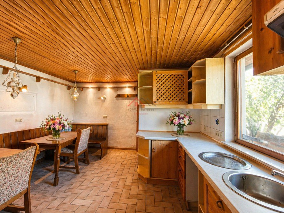 Sommerhaus K�che Doppelhaush�lfte Talheim