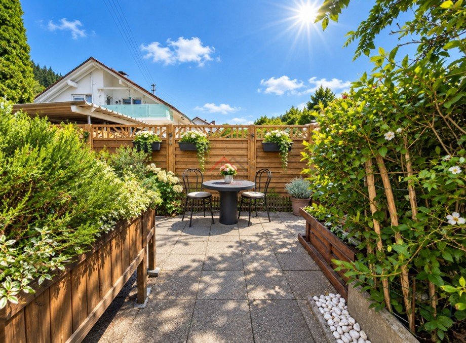 Gartenansicht Osten Doppelhaush�lfte Tuttlingen / M�hringen