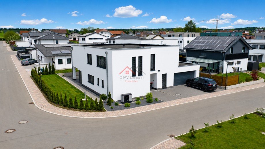 Nordwest-Ansicht Einfamilienhaus Wellendingen