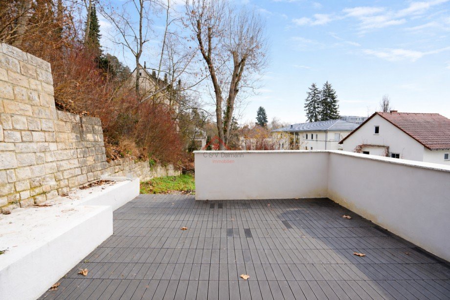 Terrasse mit Aussicht Etagenwohnung Tuttlingen