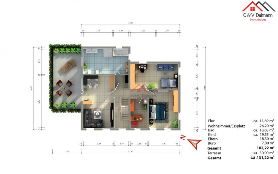 Grundriss 1OG Einfamilienhaus Tuttlingen / Nendingen