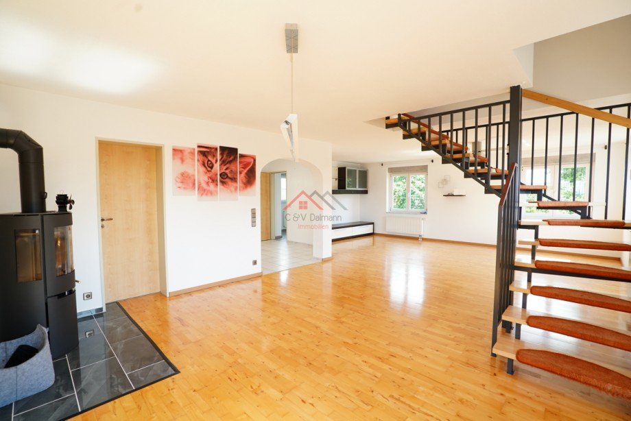 Wohnzimmer Etagenwohnung Neuhausen ob Eck