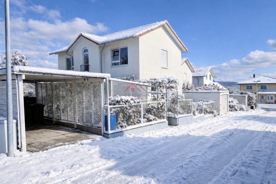 Au�enansicht Carport und Garage Einfamilienhaus Emmingen-Liptingen / Emmingen