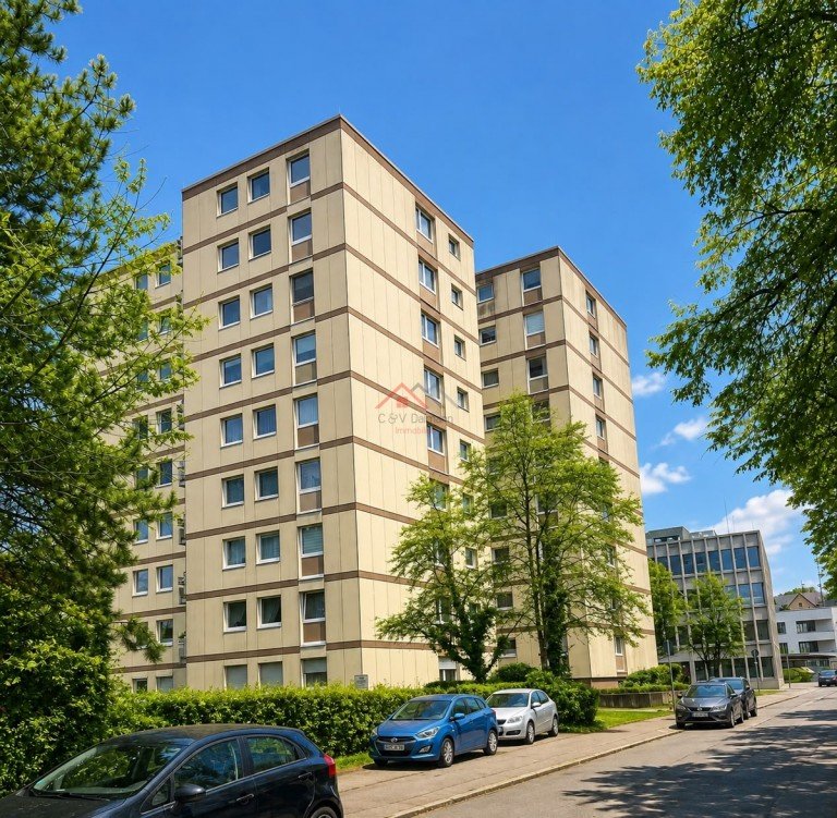 Au�enansicht Haus Tuttlingen Etagenwohnung �ber den D�chern von Tuttlingen - gepflegte 3,5-Zimmer-Wohnung