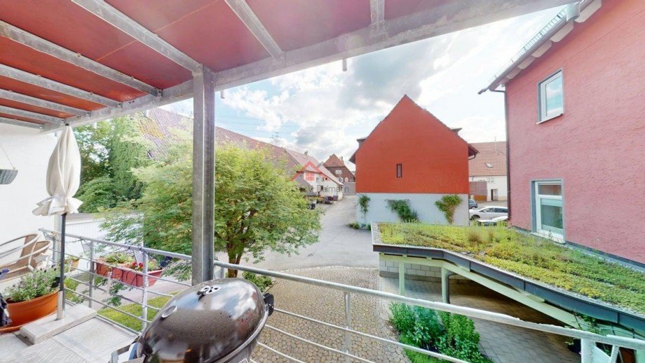 Balkon mit Blick zum Hinterhof Etagenwohnung Tuttlingen / M�hringen