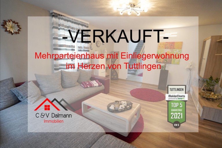 VERKAUFT Tuttlingen Mehrfamilienhaus Modernisiertes- und gepflegtes Mehrparteienhaus mit Einliegerwohnung im Herzen von Tuttlingen